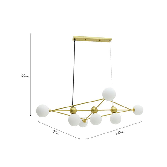 Lampă Molecule cu 7 globuri